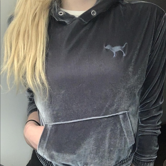 PINK grey hoodie - Picture 1 of 4